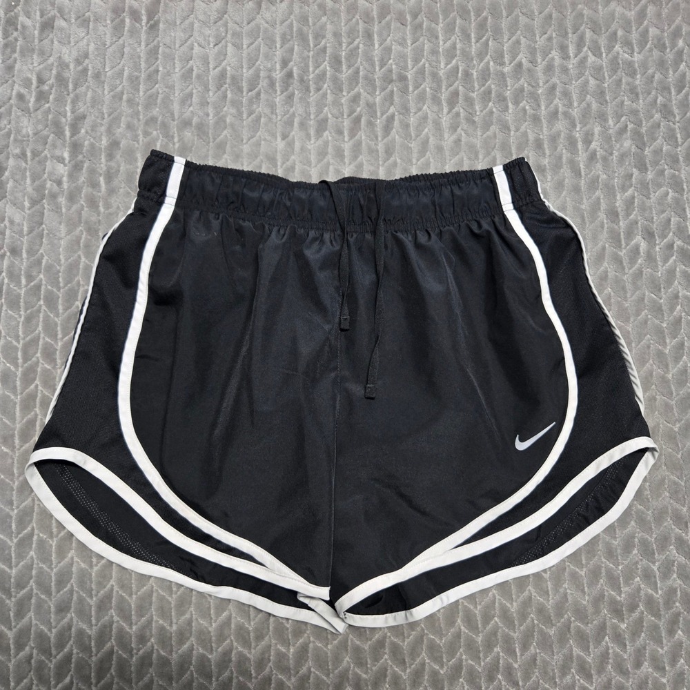 Nike Tempo Dri-FIT Running Shorts Black White HM6096-010 Womens Medium